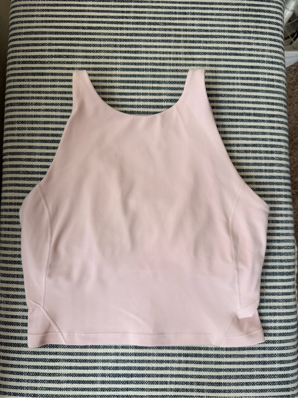 lululemon Align High-Neck Tank Top in Light Pink with built-in inserts